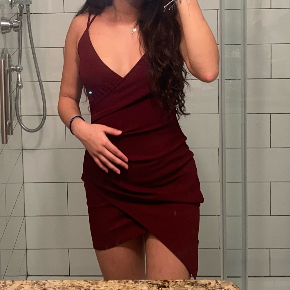 Mini dress lace back
